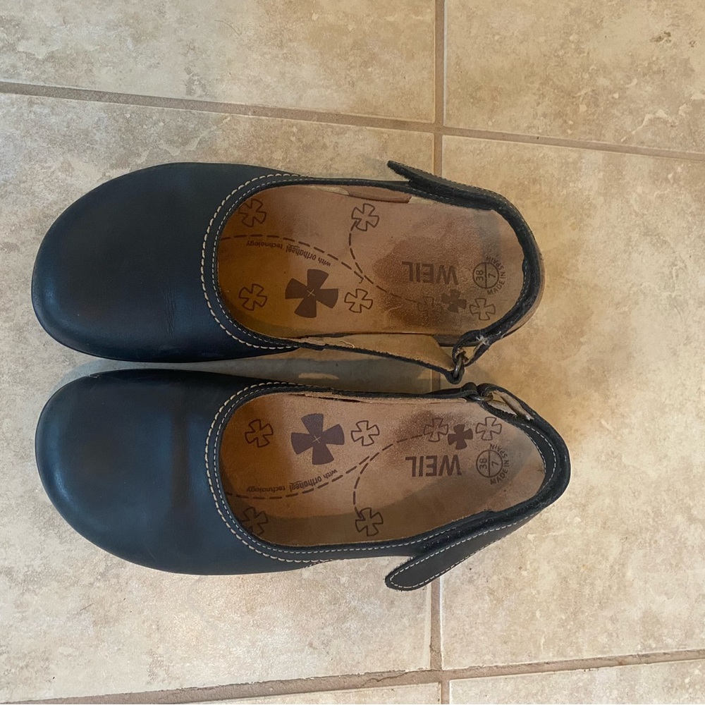 Dr. Andrew Weil Leather Slip On Orthoheel Shoes